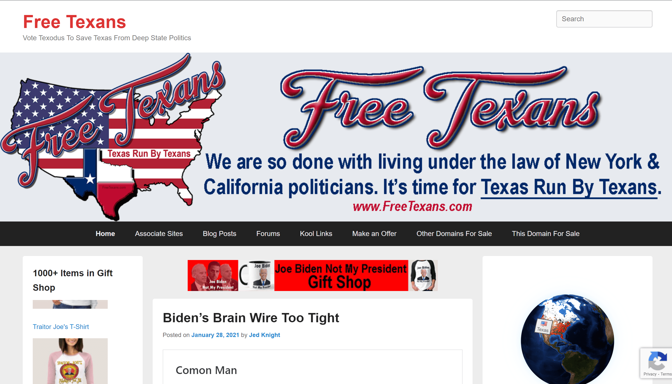 Free Texan’s Web Site Gets a Freshen Up