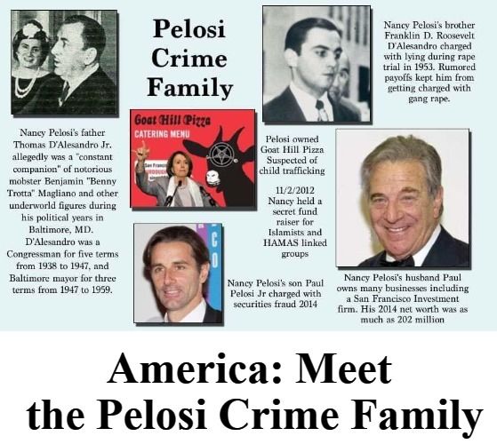 Pelosi’s Brother Arrested For The Rapes of 11 & 13 Year Old Girls