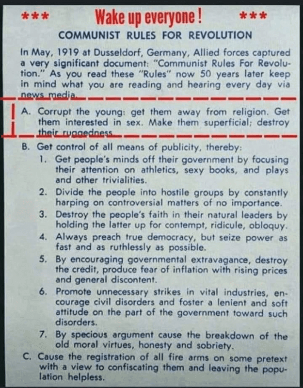 Communist Rules For Revolution