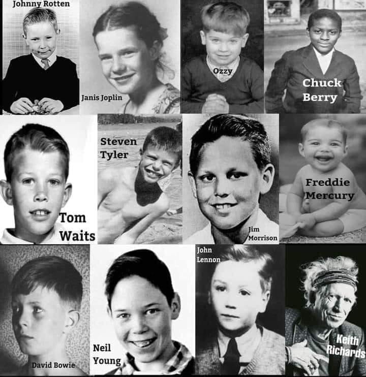 Childhood Photos of Rock Stars